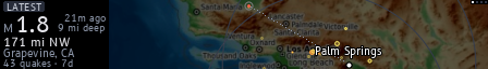Quakes on the display, view 2